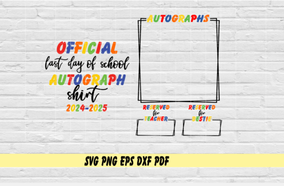 A Designer's Look at the Last Day of School Autograph Design
