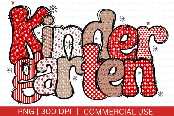A Kindergarten Christmas Design Made for Embroidery