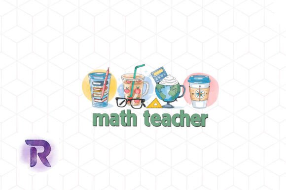 Math Teacher Coffee Cups PNG: A Versatile Design