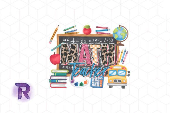 Math Teacher Leopard Sublimation PNG: A Stylish Addition