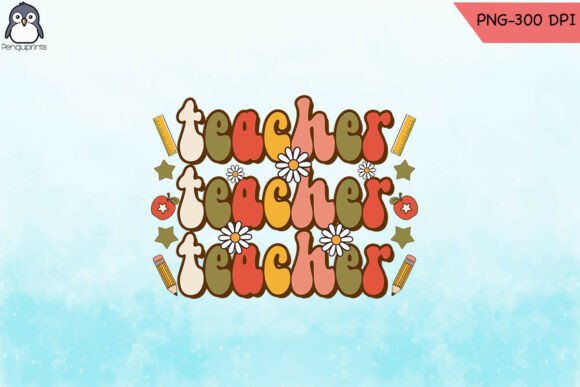 Teacher Retro Groovy Embroidery Design Review