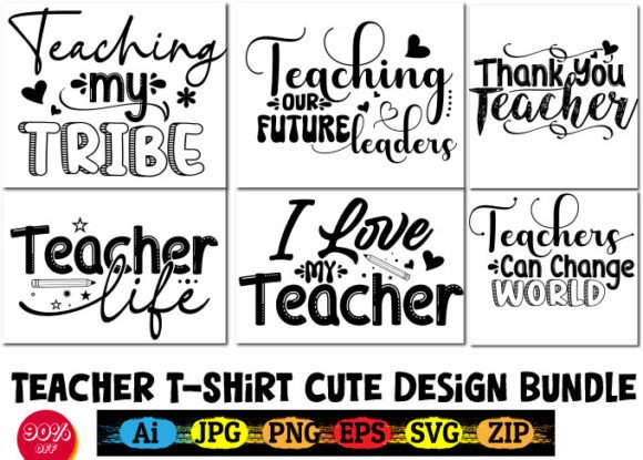Teacher T-Shirt Cute Design Bundle Review